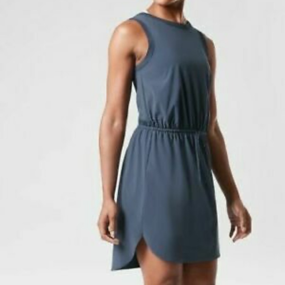 EUC Athleta Rincon Dress Iron Blue